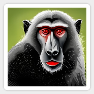 Baboon Sticker